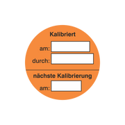 Prüfmittelkennzeichnung / Kalibriert am_durch / nächste Kalibrierung am