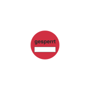 Prüfmittelkennzeichnung / gesperrt