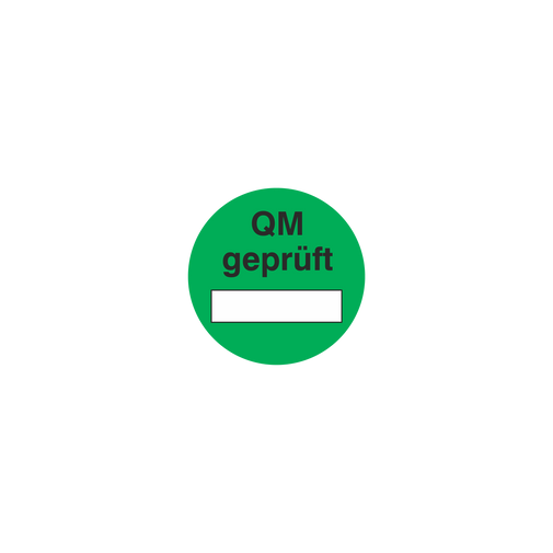 Prüfmittelkennzeichnung / QM geprüft