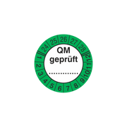 Prüfmittelkennzeichnung / QM geprüft / für 5 Jahre