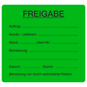 QM-Etikett / FREIGABE