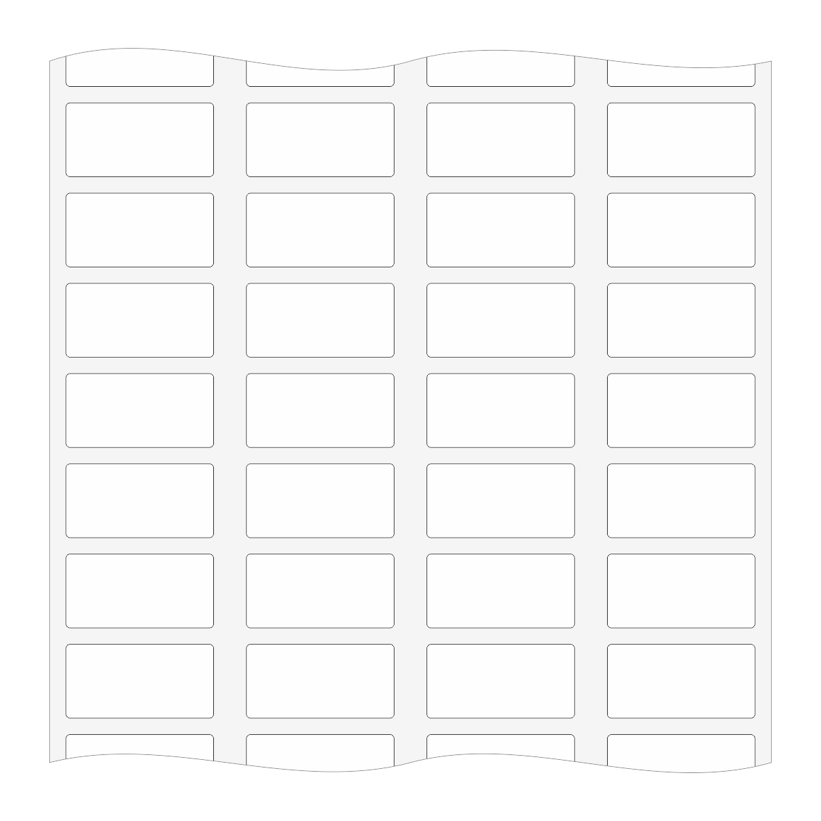 Etiketten aus Papier auf Rolle