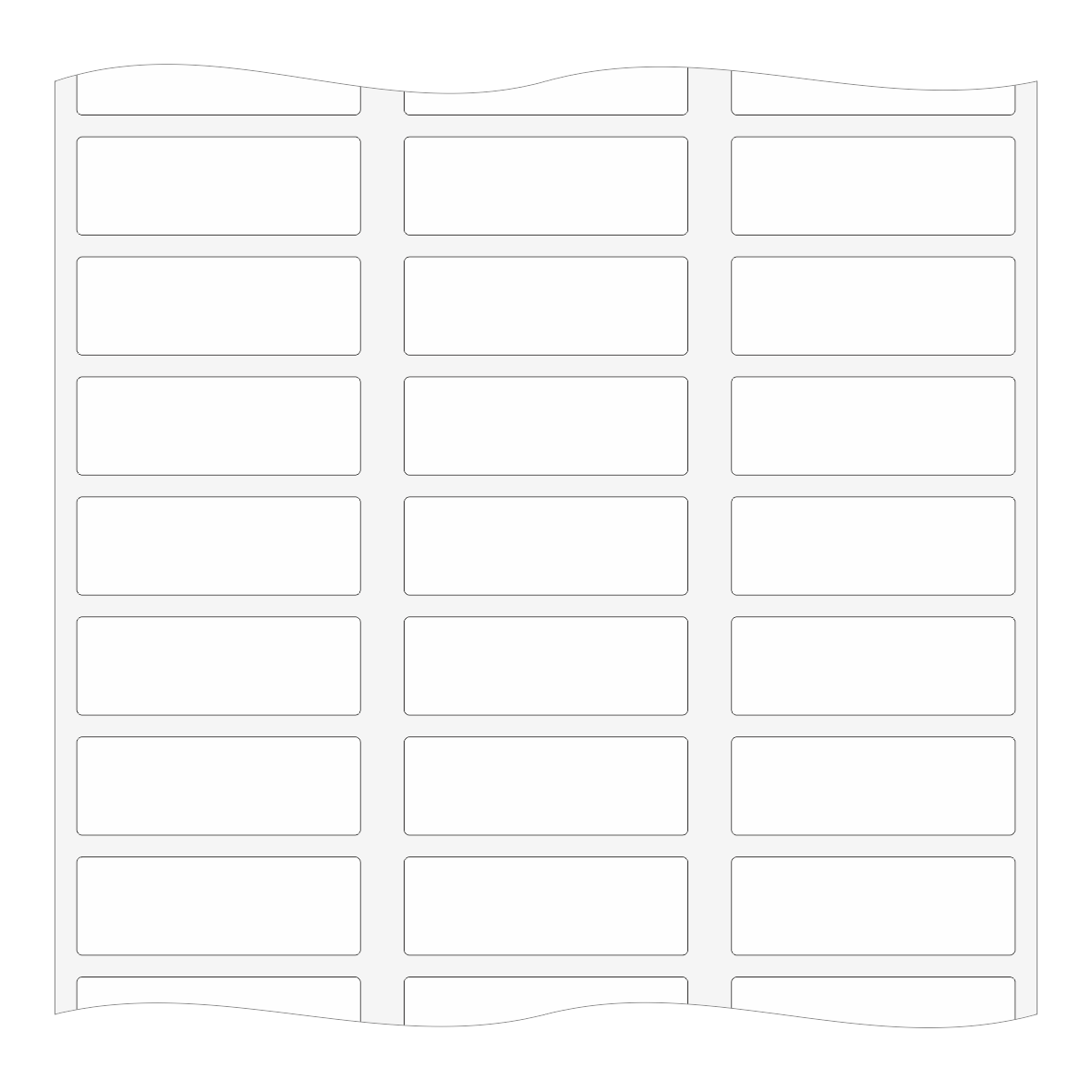 Etiketten aus Papier auf Rolle