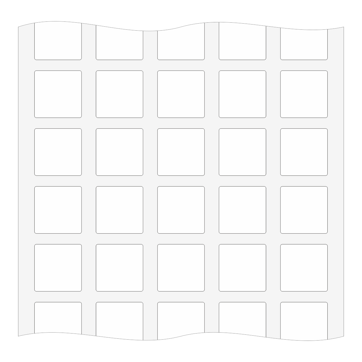 Etiketten aus Papier auf Rolle