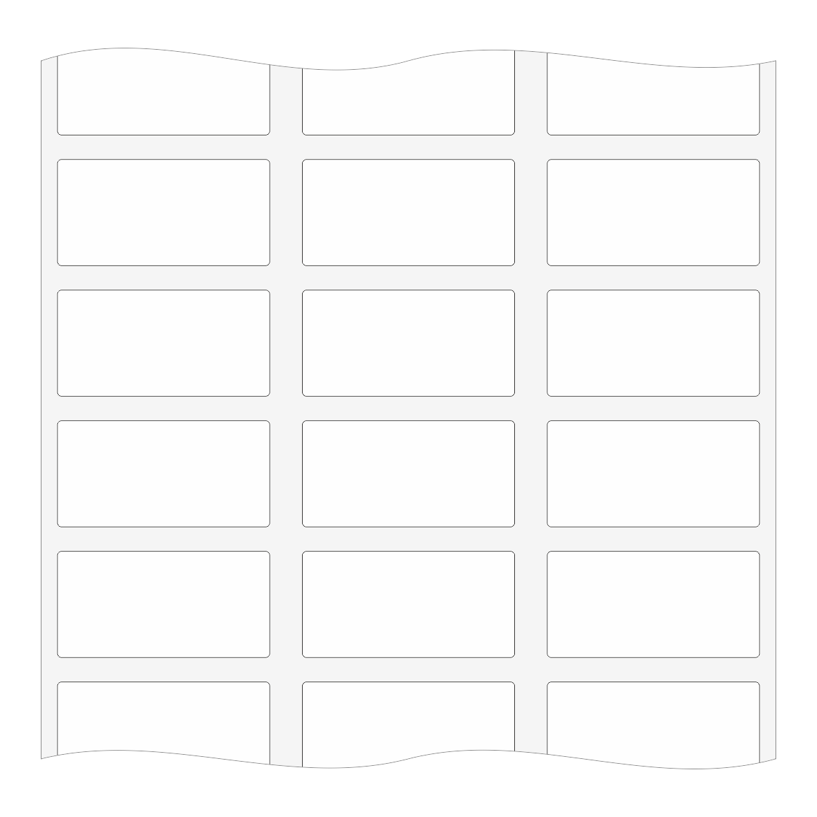 Etiketten aus Papier auf Rolle