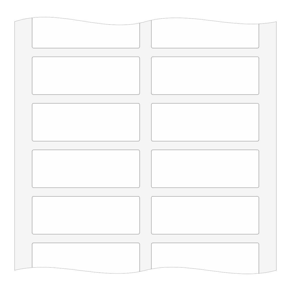 Etiketten aus Polyesterfolie auf Rolle