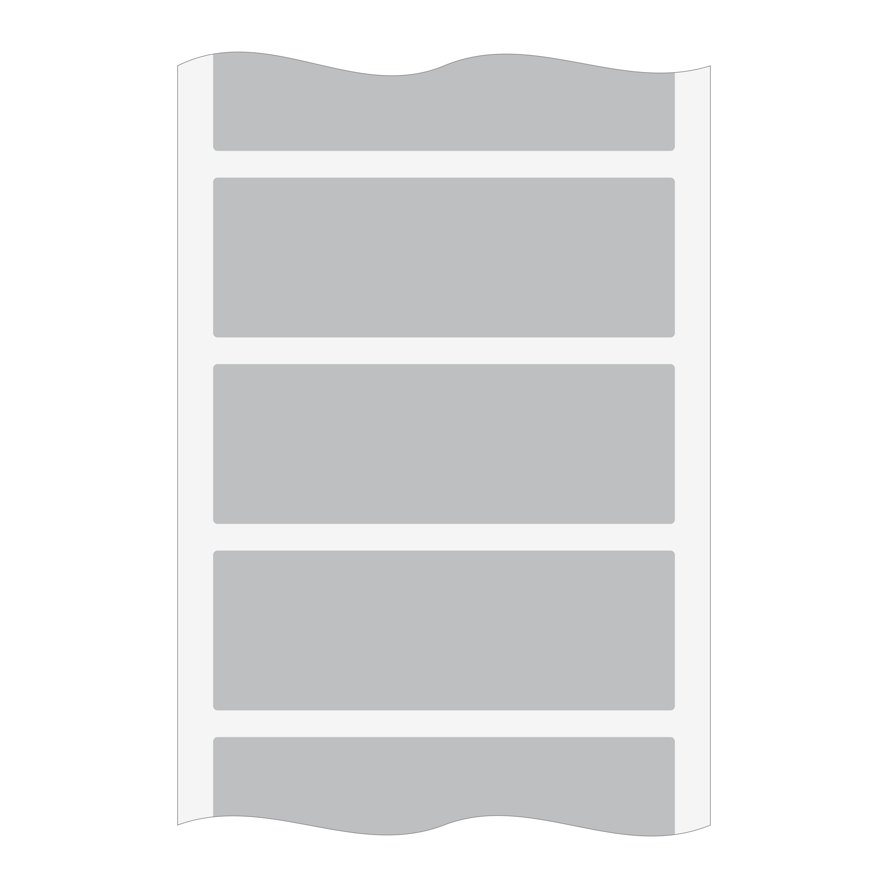 Etiketten aus Polyesterfolie auf Rolle