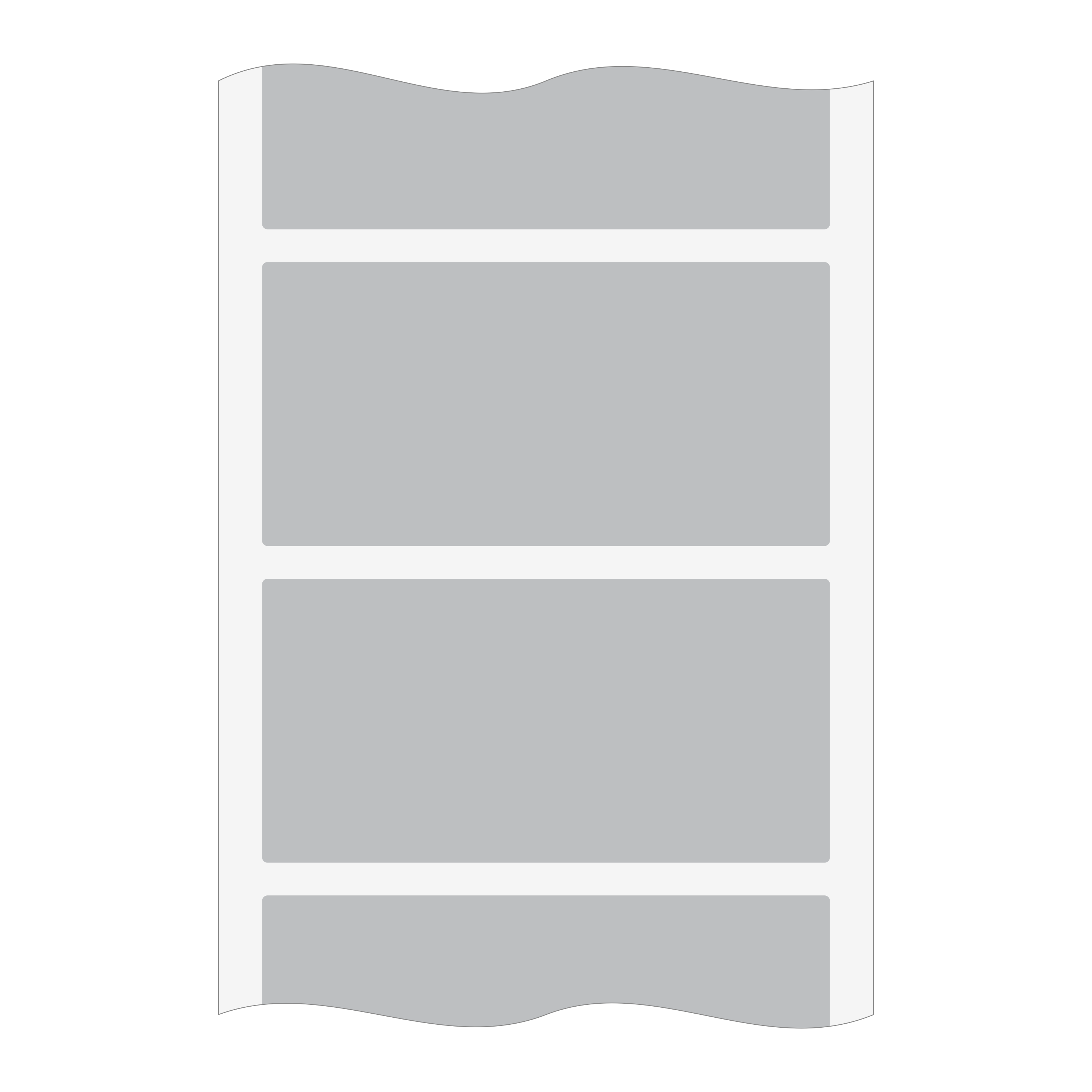 Etiketten aus Polyesterfolie auf Rolle