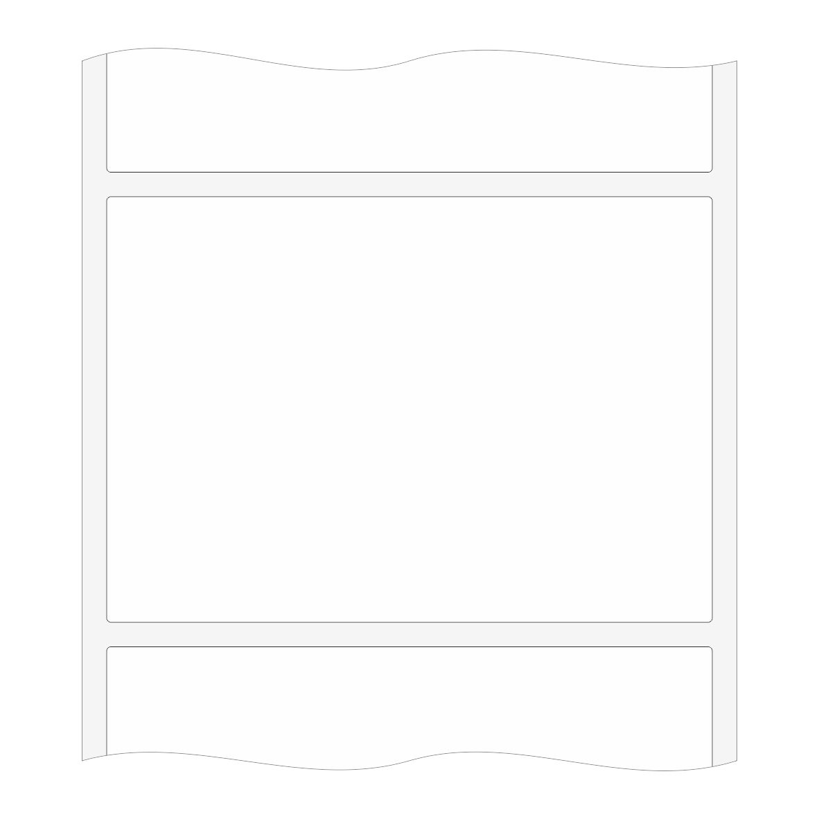 Etiketten aus Papier auf Rolle