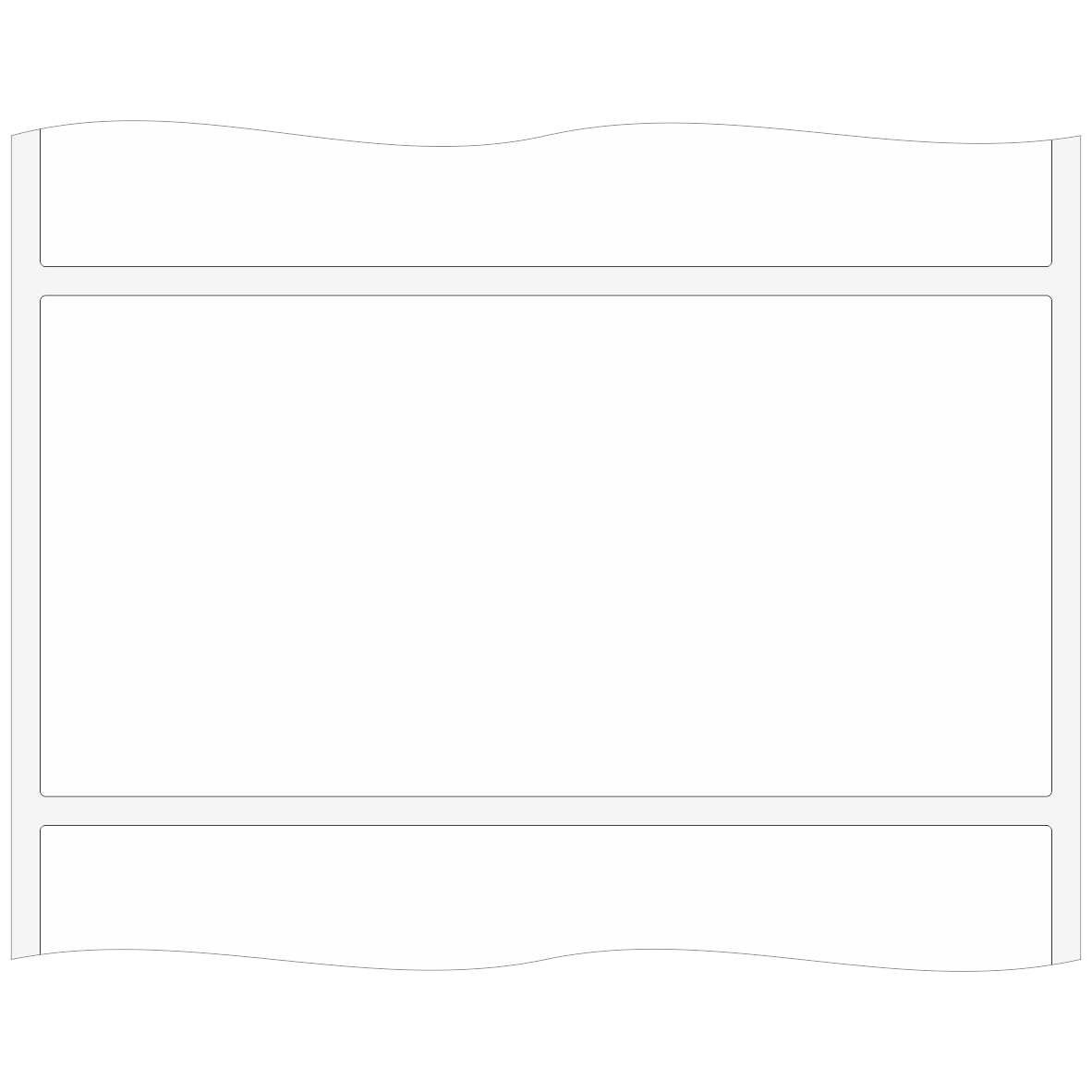 Etiketten aus Papier auf Rolle