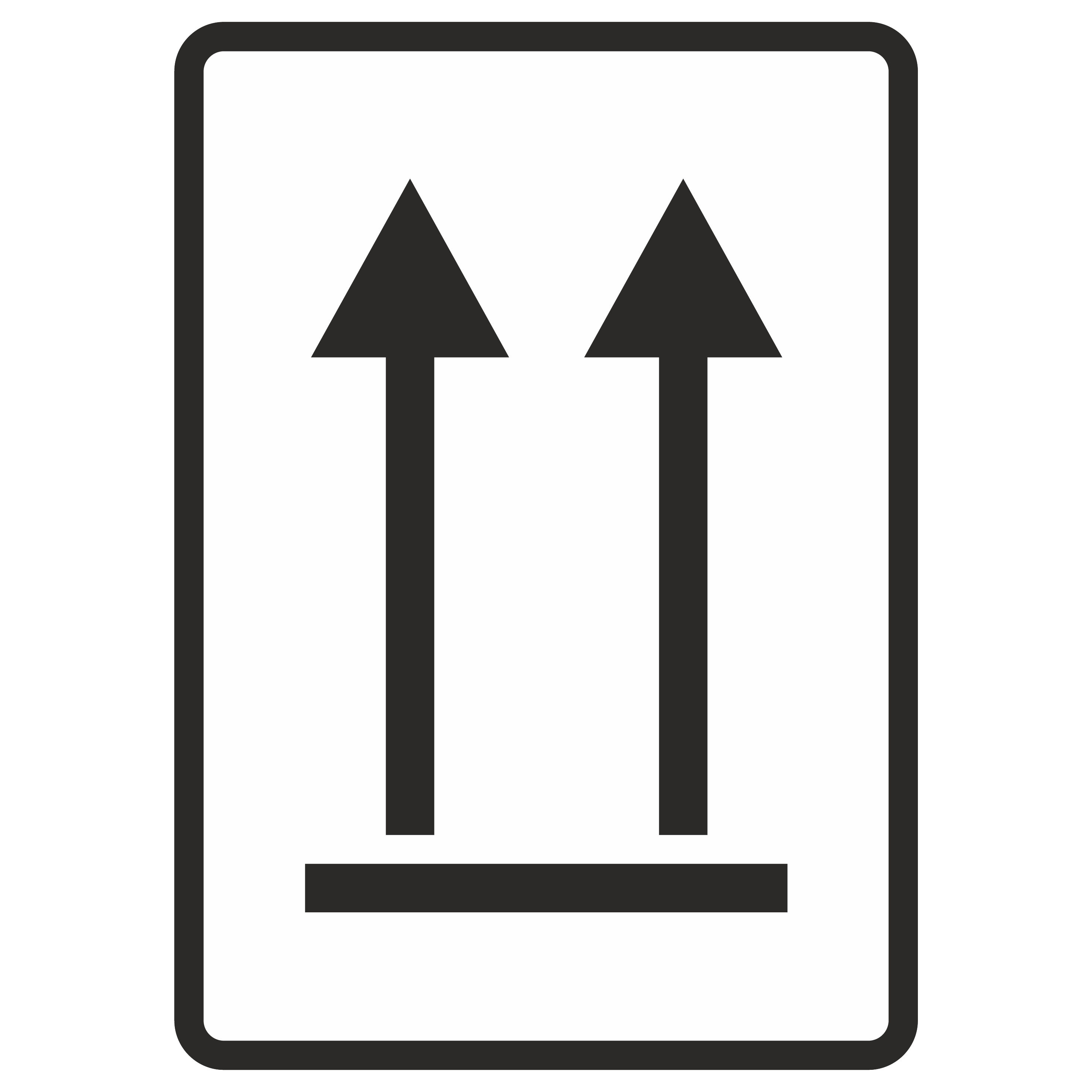 Verpackungskennzeichnung aus Vinyl Folie / weiß