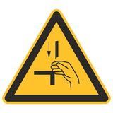 Warnzeichen / Warnung vor  Schneid- oder Stanzgefahr