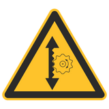 Warnzeichen / Warnung vor Höhenverstellung