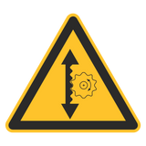Warnzeichen / Warnung vor Höhenverstellung