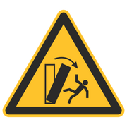 Warnzeichen / Warnung vor Kippgefahr