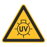 Warnzeichen / Warnung vor  UV-Strahlung