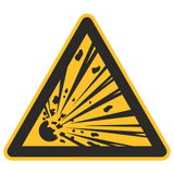 Warnzeichen / Warnung vor explosionsgefährlichen Stoffen