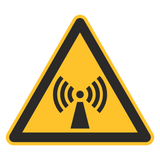 Warnzeichen / Warnung vor nichtionisierender Strahlung
