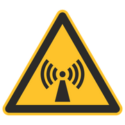 Warnzeichen / Warnung vor nichtionisierender Strahlung
