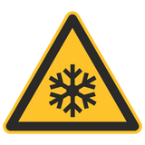 Warnzeichen / Warnung vor niedriger Temperatur/Frost