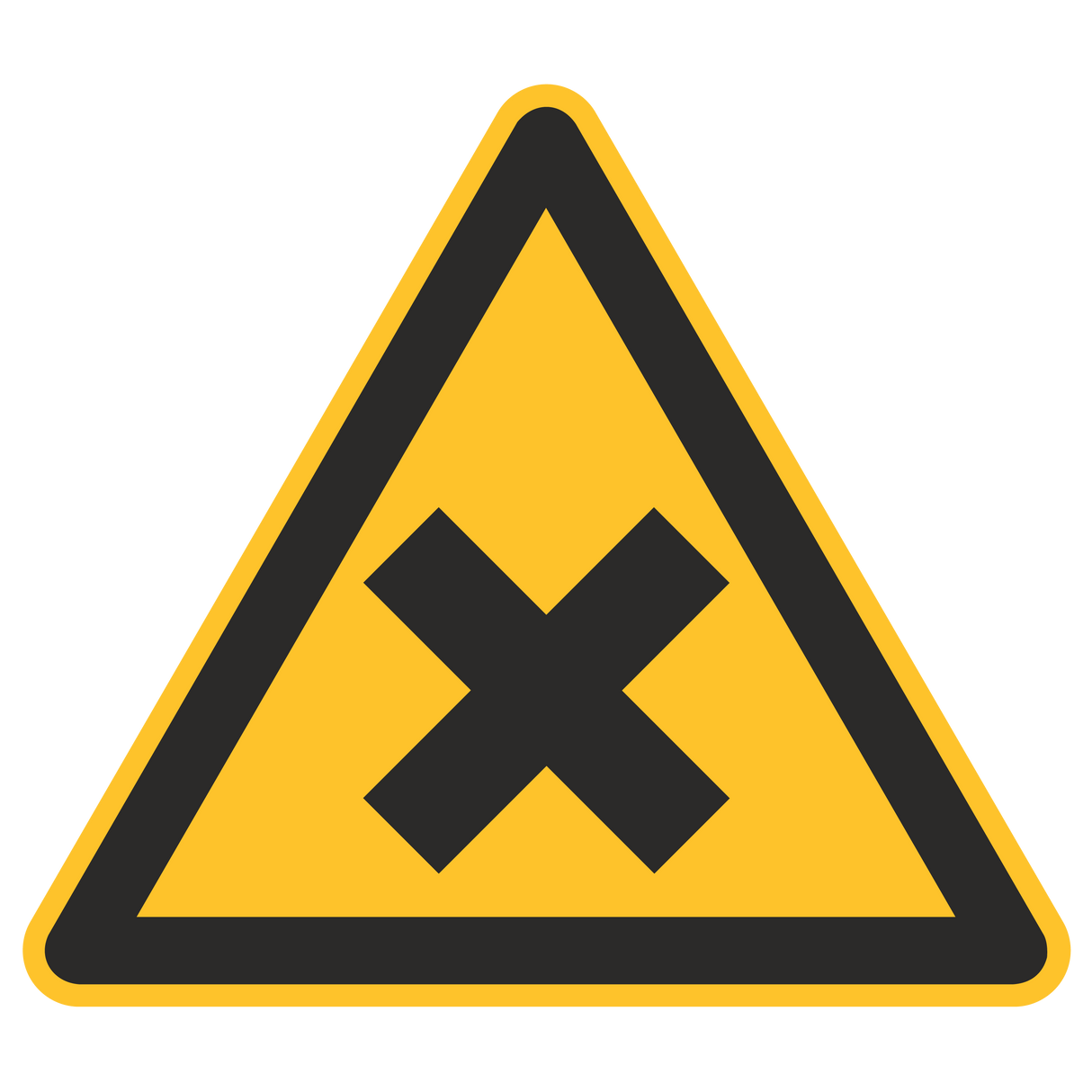 Warnzeichen / Warnung vor gesundheitsschädlichen oder reizenden Stoffen