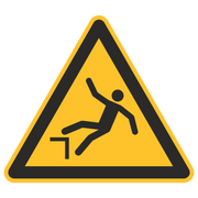 Warnzeichen / Warnung vor Absturzgefahr