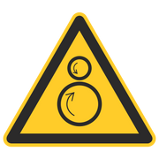 Warnzeichen / Warnung vor gegenläufigen Rollen