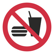 Verbotszeichen / Essen und Trinken verboten