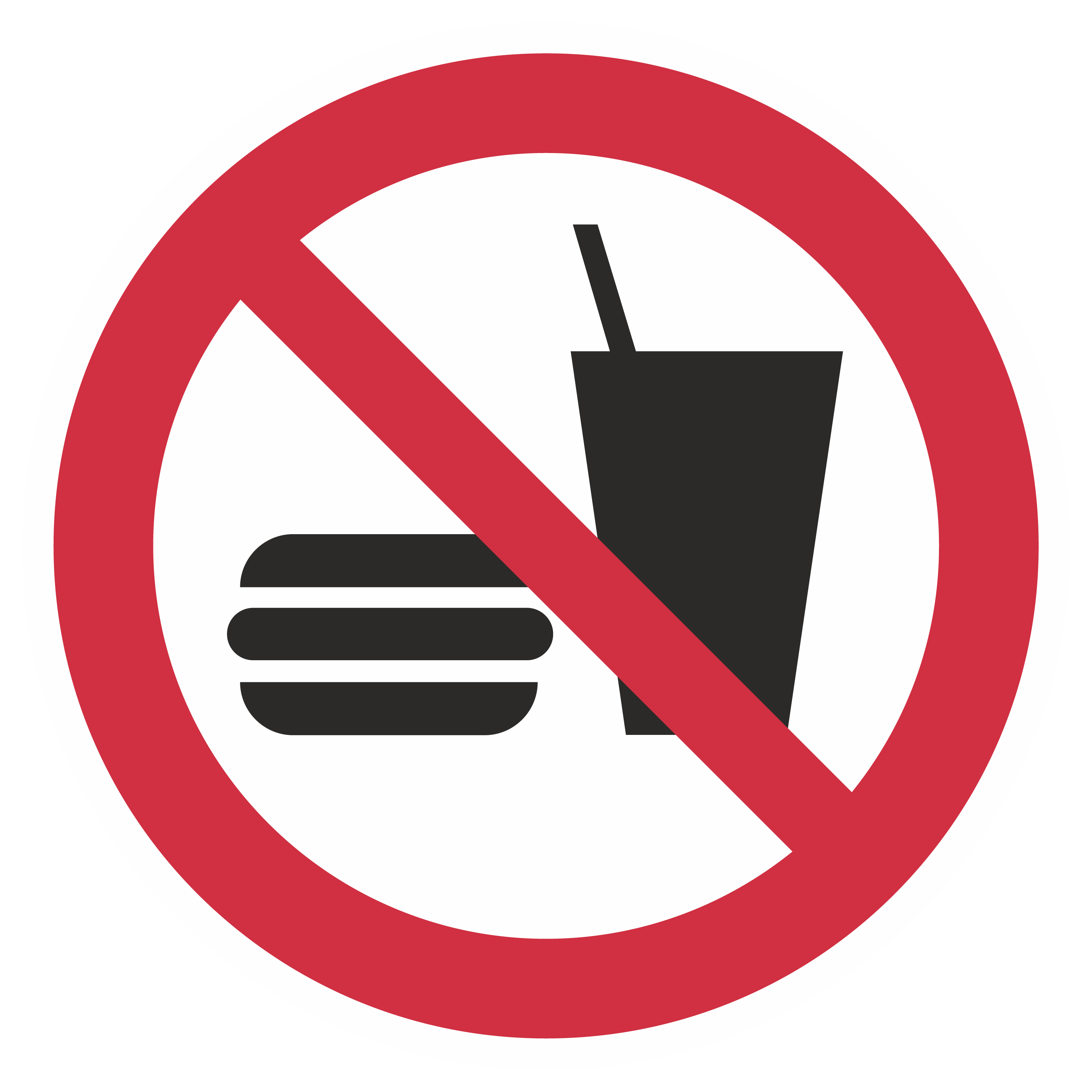 Verbotszeichen / Essen und Trinken verboten