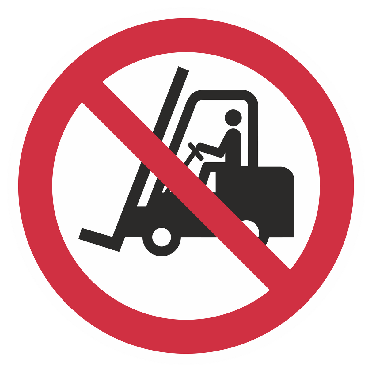 Verbotszeichen / Für Flurförderzeuge verboten