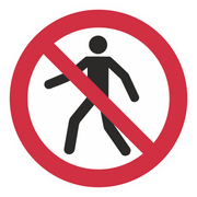 Verbotszeichen / Für Fußgänger verboten