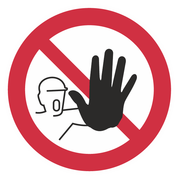 Verbotszeichen / Zutritt für Unbefugte verboten
