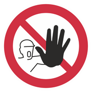 Verbotszeichen / Zutritt für Unbefugte verboten