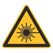 Warnzeichen / Warnung vor Laserstrahl