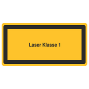 Laserwarnetikett / Laser Klasse 1