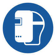 Gebotszeichen / Schweißmaske benutzen
