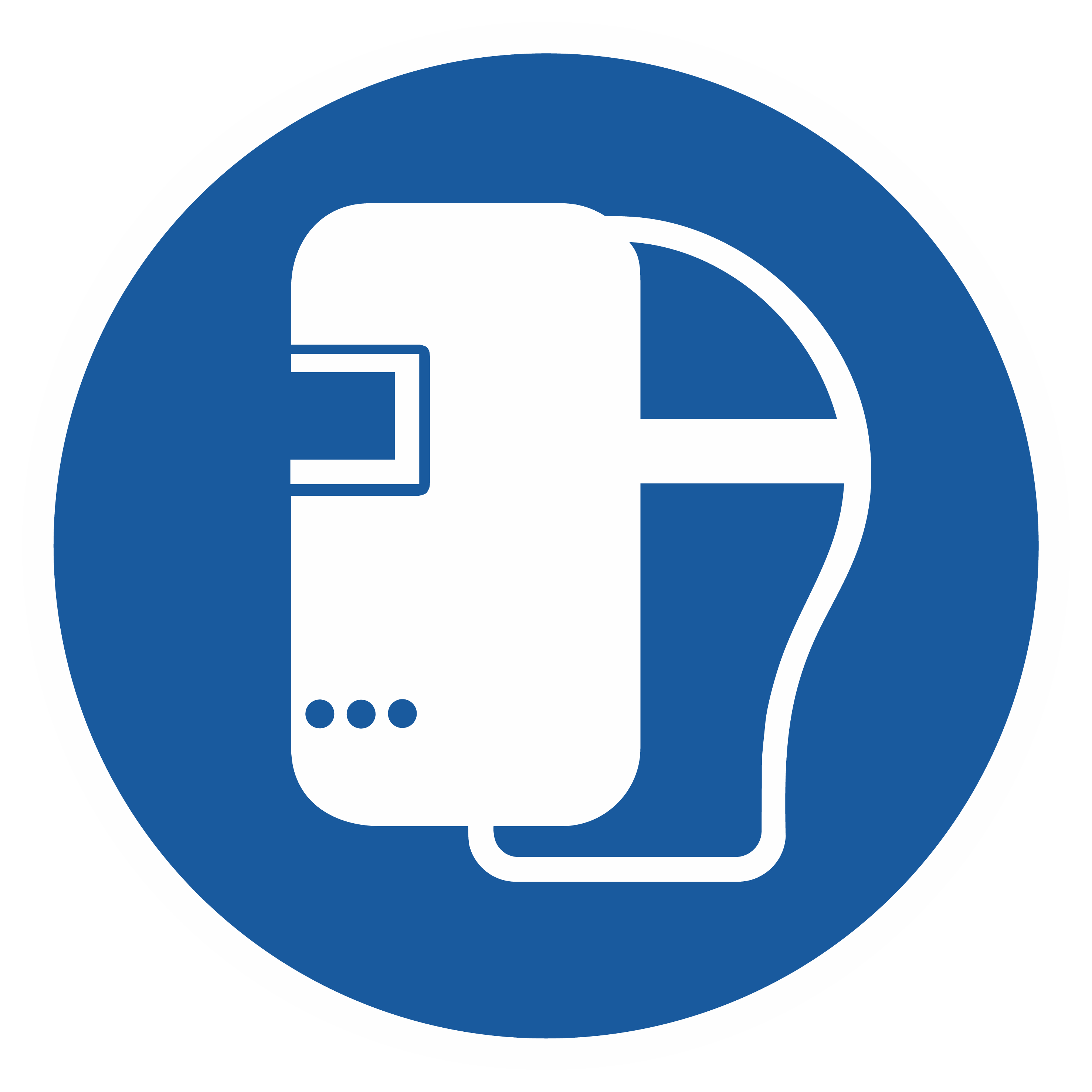 Gebotszeichen / Schweißmaske benutzen