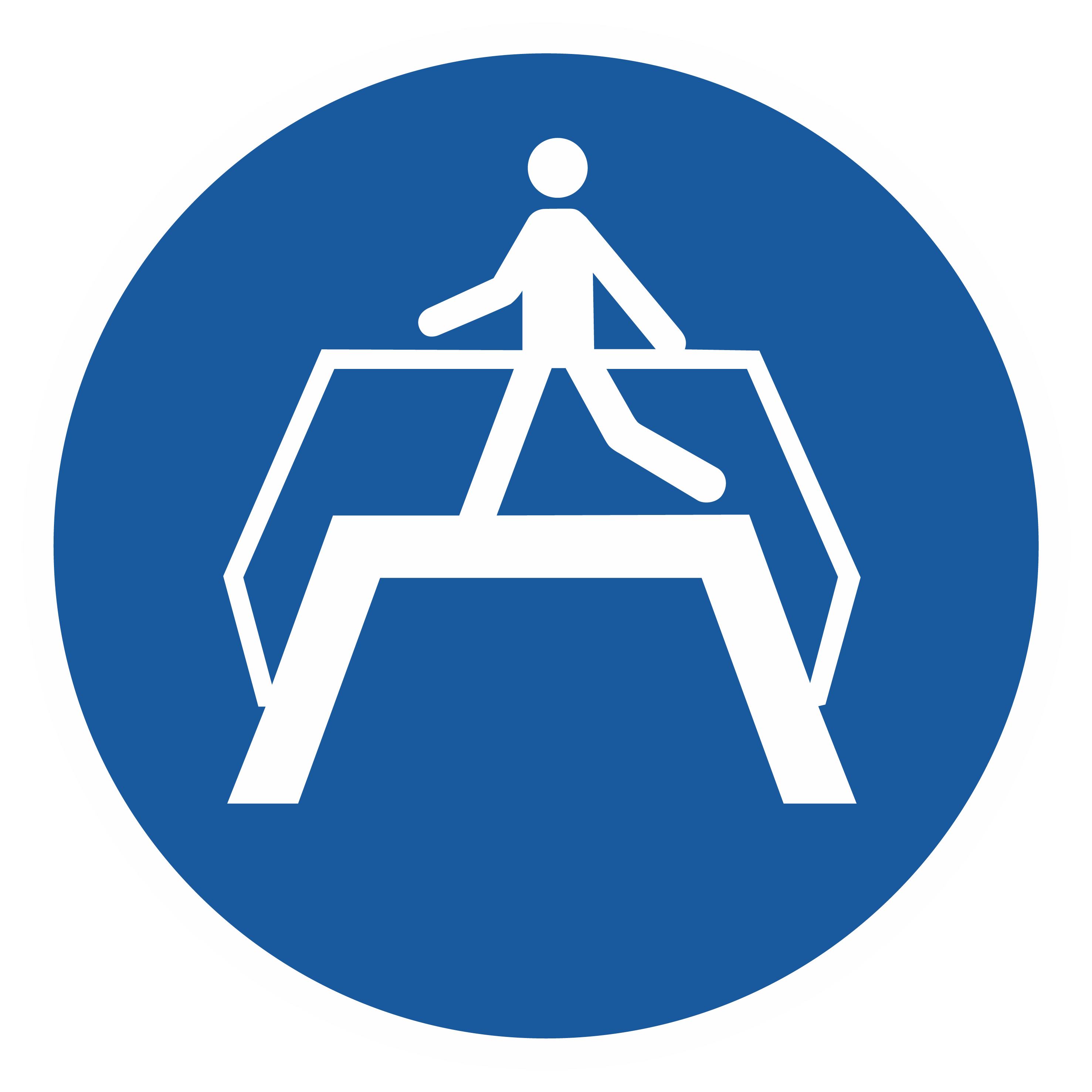 Gebotszeichen / Übergang benutzen