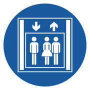 Gebotszeichen / Personenaufzug