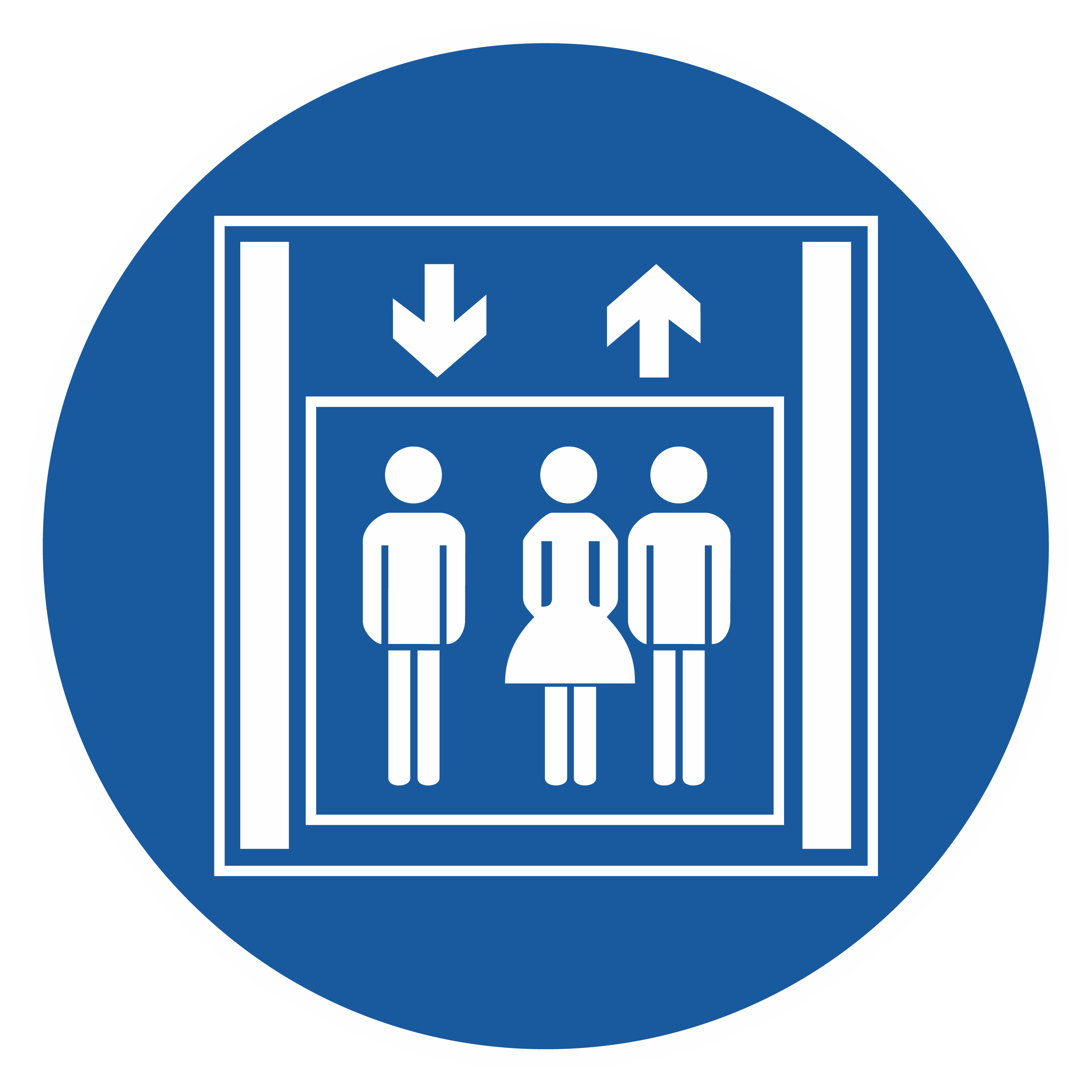 Gebotszeichen / Personenaufzug