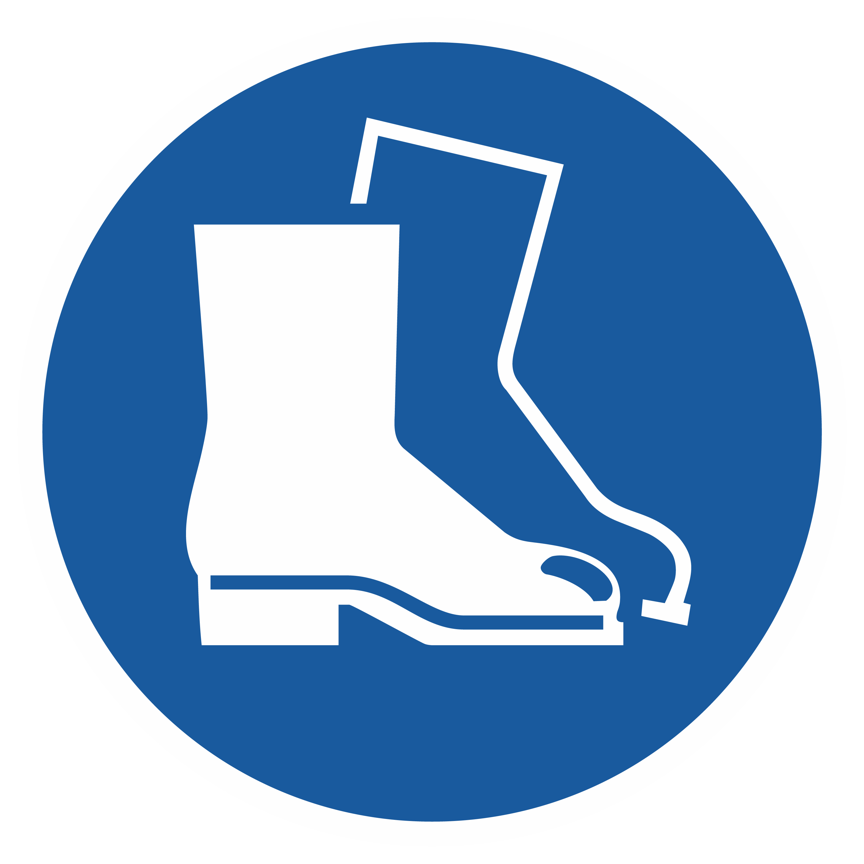 Gebotszeichen / Fußschutz benutzen