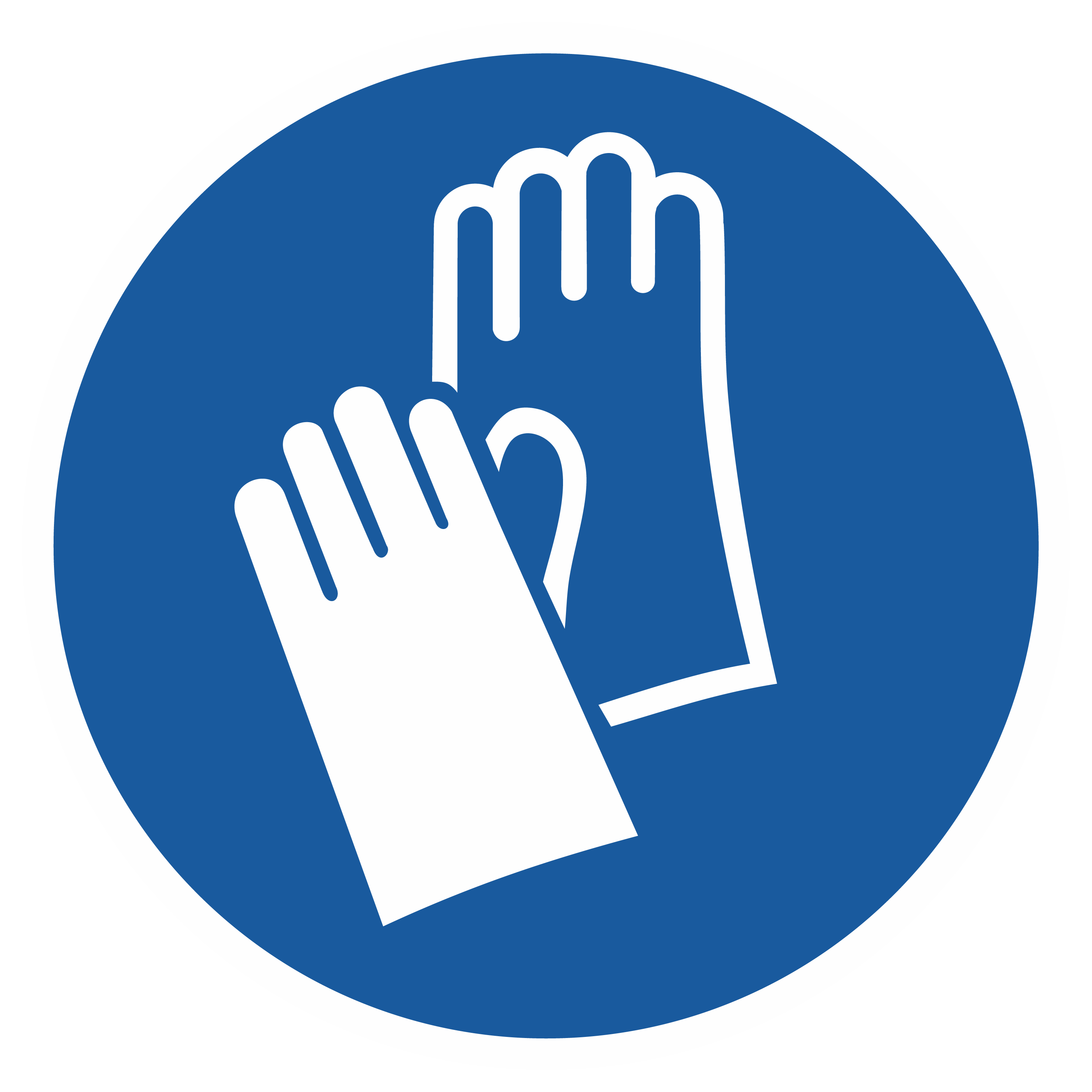 Gebotszeichen / Schutzhandschuhe benutzen