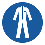 Gebotszeichen / Schutzkleidung benutzen