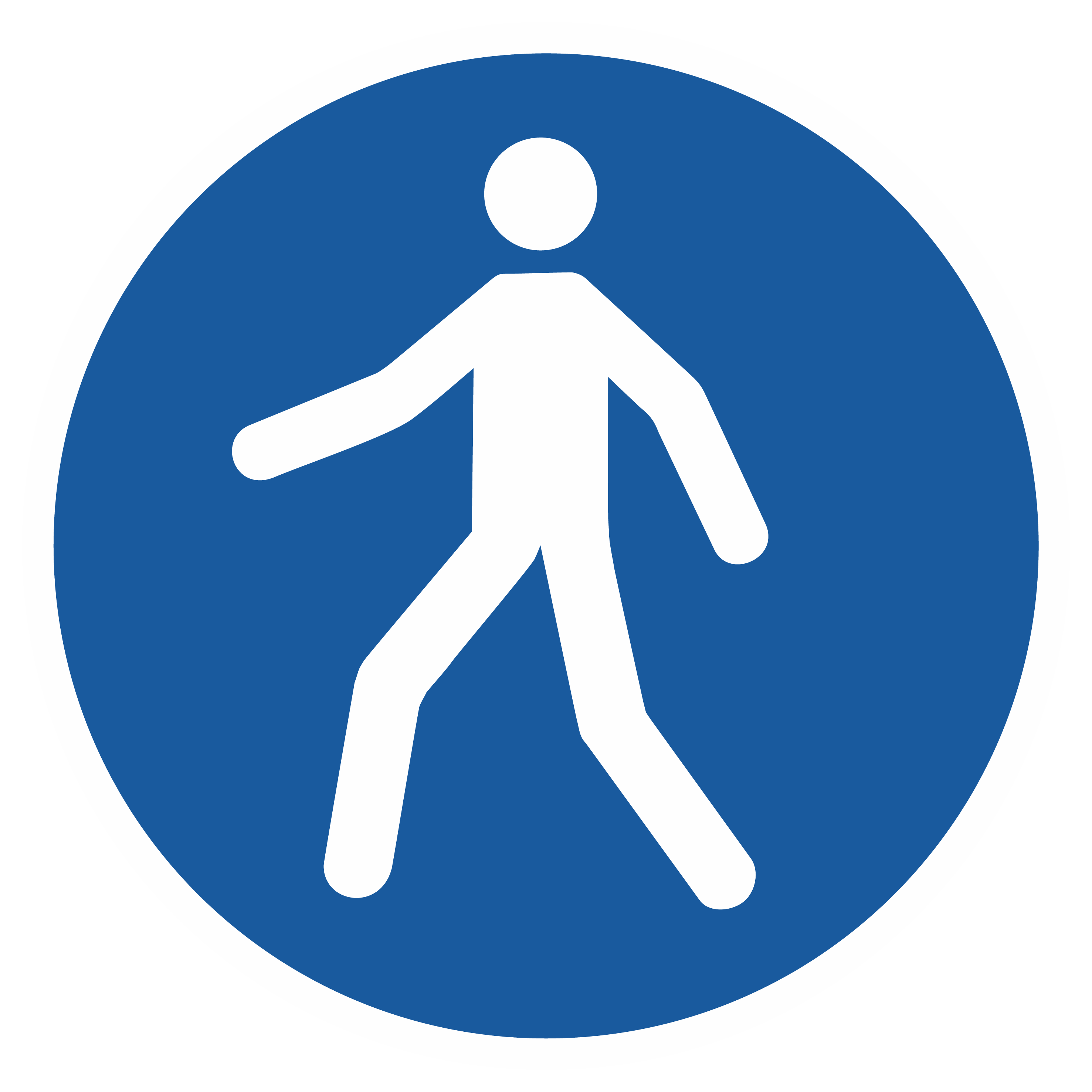 Gebotszeichen / Fußgängerweg benutzen