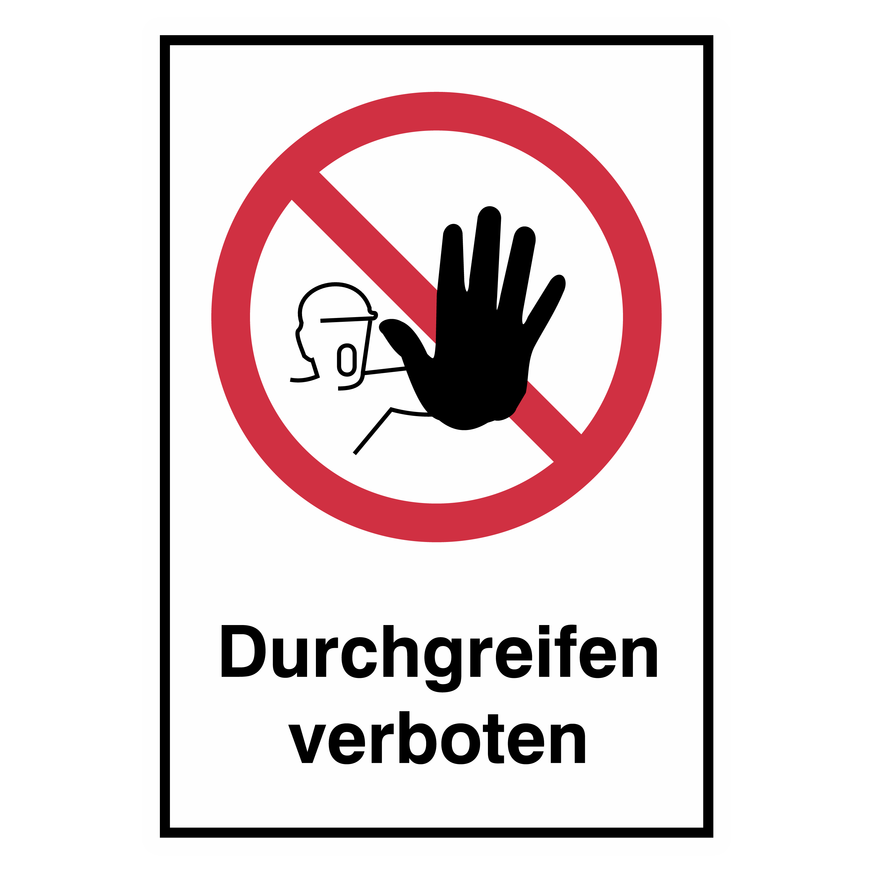 Betriebskennzeichnung / Durchgreifen verboten