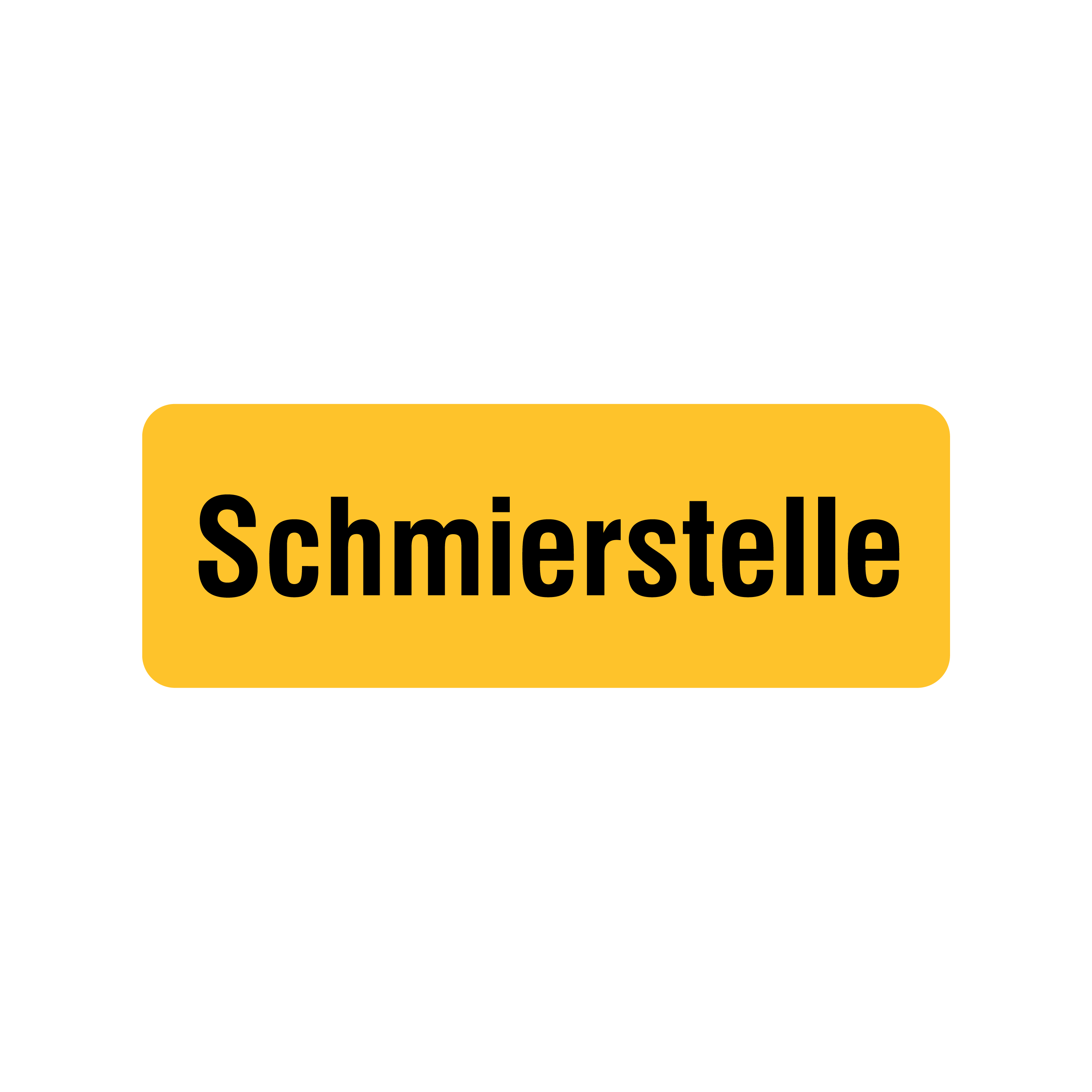 Betriebskennzeichnung / Schmierstelle
