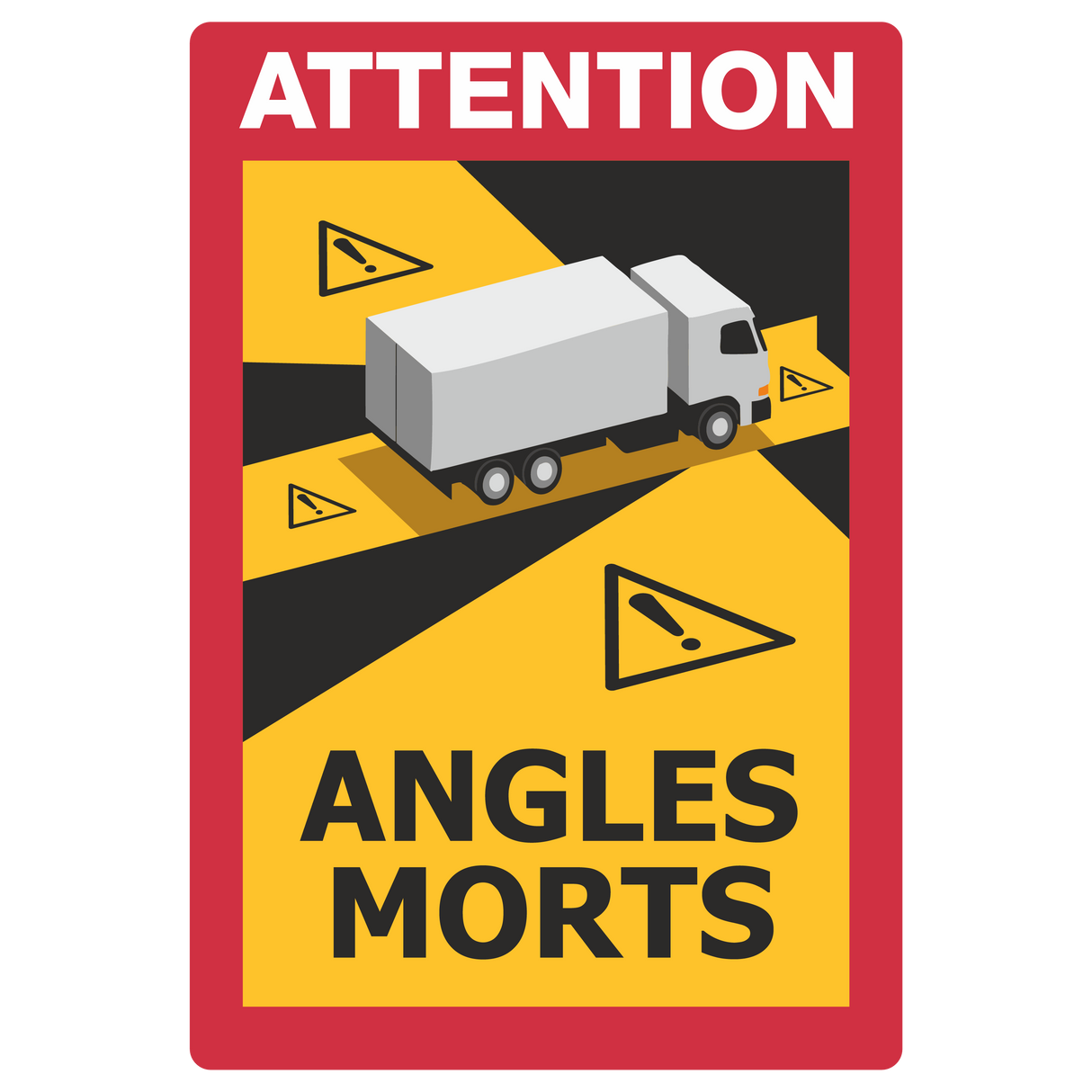 Fahrzeugkennzeichnung für LKW / Attention Angles Morts