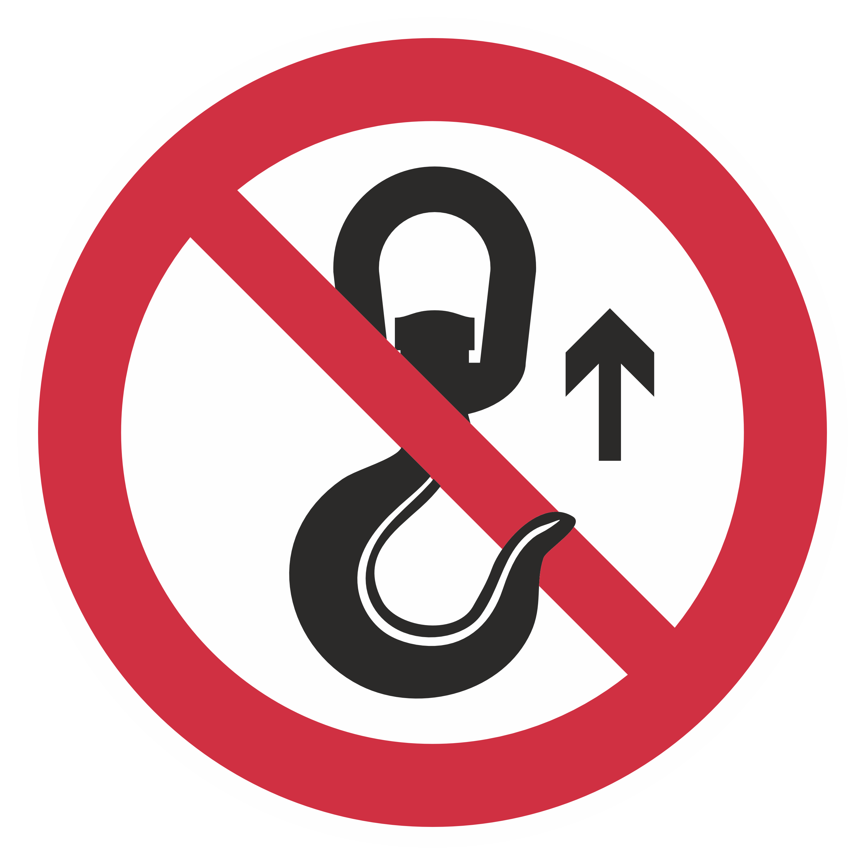 Verbotszeichen / Heben verboten