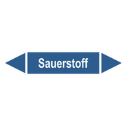 Rohrleitungskennzeichnung - Pfeil - Gruppe 0 / Sauerstoff