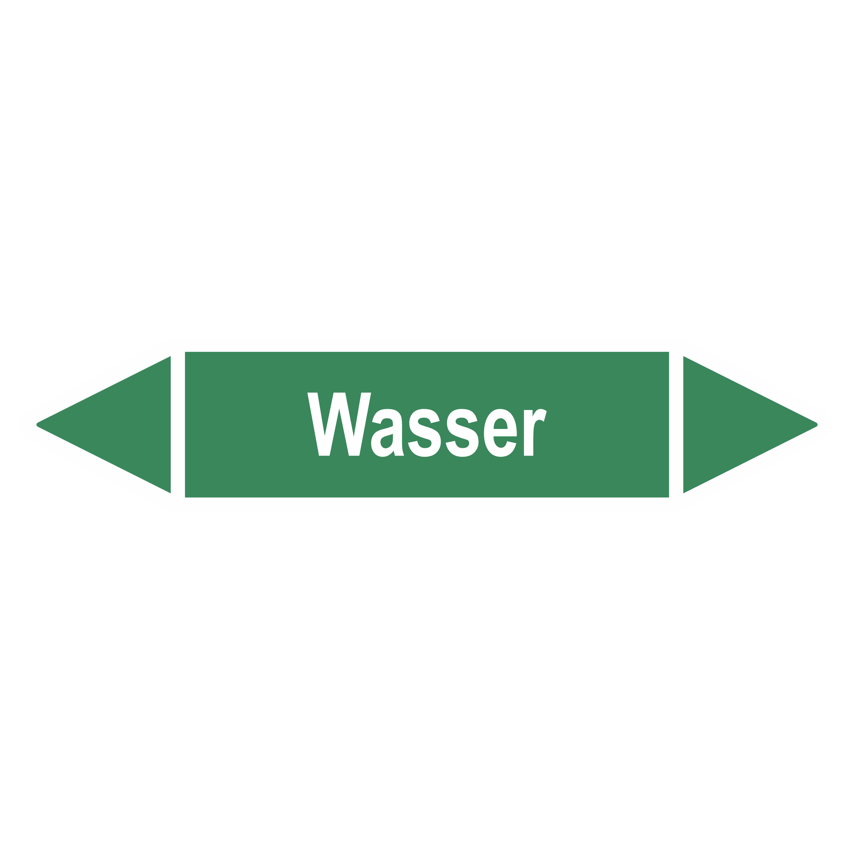 Rohrleitungskennzeichnung - Pfeil - Gruppe 1 / Wasser